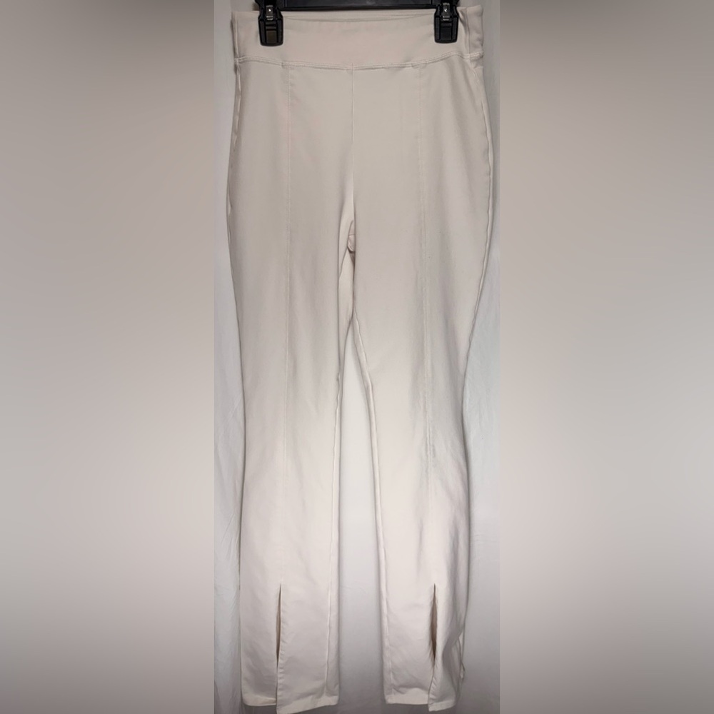 ALO Yoga Off-White Flare Pants - Picture 2 of 5